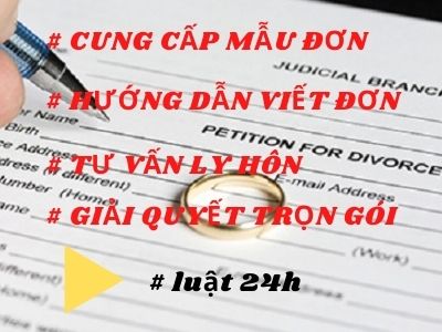 Mẫu đơn ly hôn mới nhất của tòa án huyện Mỏ Cày Bắc