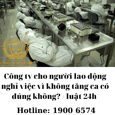 Công ty cho người lao động nghỉ việc vì không tăng ca có đúng không? - luật 24h 