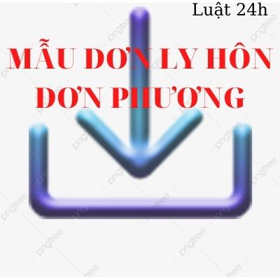 Mẫu đơn ly hôn đơn phương mới nhất của tòa án Quận Ninh Kiều