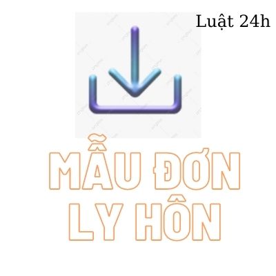 Mẫu đơn ly hôn mới nhất của tòa án Quận Cái Răng