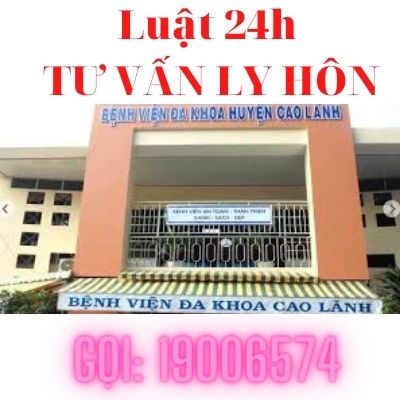 Giải quyết ly hôn nhanh tại tòa án huyện Cao Lãnh