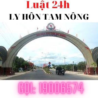 Giải quyết ly hôn tại huyện Tam Nông