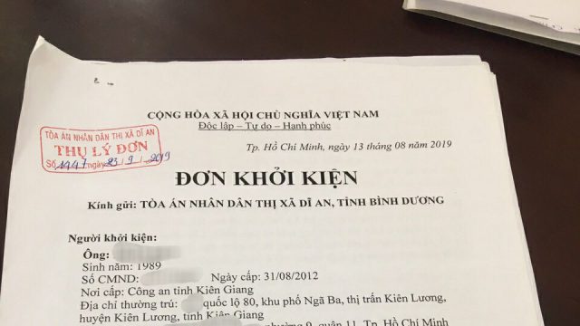 Mẫu đơn khởi kiện tranh chấp đất đai mới nhất của tòa án huyện  Sóc Sơn