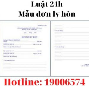 Mẫu đơn ly hôn mới nhất của tòa án tỉnh Long An 
