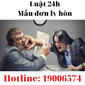 Mẫu đơn ly hôn đơn phương mới nhất của tòa án tỉnh Long An 