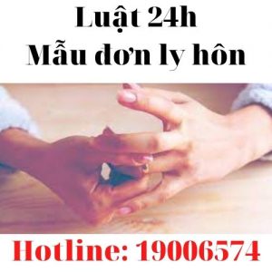 Mẫu đơn thuận tình ly hôn mới nhất của tòa án thành phố Tân An