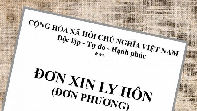 Mẫu đơn ly hôn đơn phương mới nhất của tòa án nhân dân Quận Dương Kinh