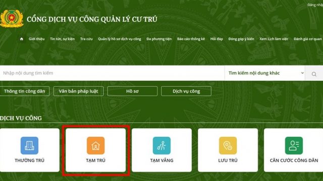 Thủ tục đăng ký tạm trú online ngay tại nhà đơn giản nhất