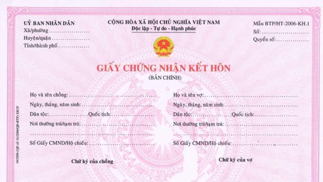 Chỉ có giấy đăng ký kết hôn có thể làm thủ tục ly hôn không ?