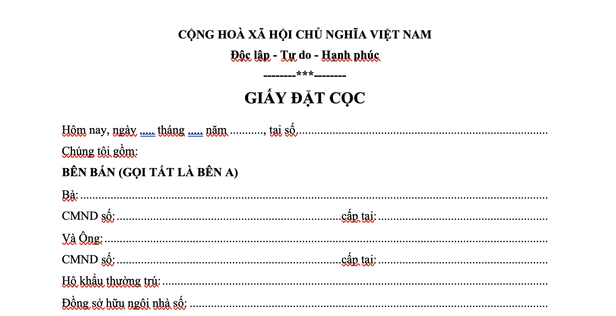 Mức phạt khi vi phạm hợp đồng đặt cọc mua bán nhà đất