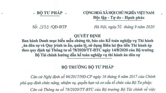 Các quy định liên quan về Thủ tục thi hành án Dân sự