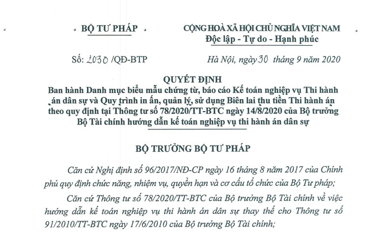 Các quy định liên quan về Thủ tục thi hành án Dân sự