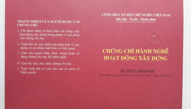 Chứng chỉ hành nghề xây dựng của người nước ngoài cấp ở nước ngoài có được công nhận ở Việt Nam không?