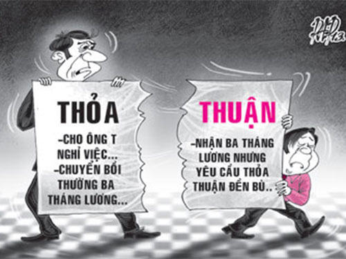 Những thỏa thuận khi chấm dứt hợp đồng lao động