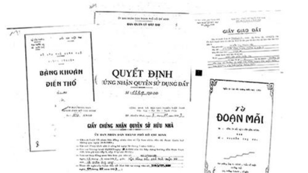 Giấy tờ về quyền sử dụng đất theo quy định tại Điều 100 Luật đất đai 2013