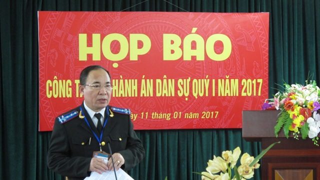 Thông báo về thi hành án dân sự