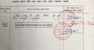 Ghi nợ và thanh toán nợ tiền sử dụng đất