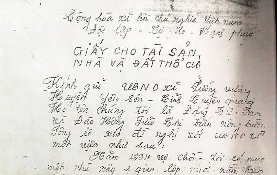 Cấp giấy chứng nhận quyền sử dụng đất khi chỉ có giấy tờ mua bán viết tay