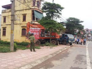 Ranh giới thửa đất và sử dụng diện tích đất có diện tích hành lang an toàn giao thông