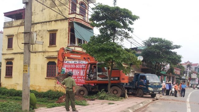 Ranh giới thửa đất và sử dụng diện tích đất có diện tích hành lang an toàn giao thông