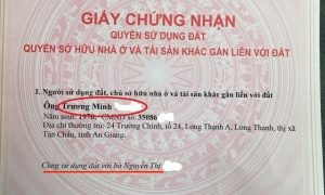 Thỏa thuận để một người đứng tên trên giấy chứng nhận quyền sử dụng đất