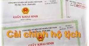 cải chính hộ tịch