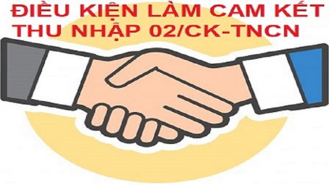 Điều kiện để thực hiện cam kết thu nhập cá nhân