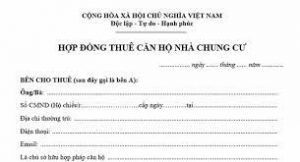 Mẫu hợp đồng thuê căn hộ chung cư mới nhất – Gọi 1900 6574 