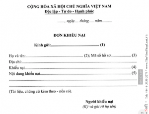 Mẫu đơn khiếu nại về thuế mới nhất – Gọi 1900 6574