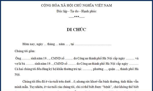 Hướng dẫn và tư vấn thủ tục lập di chúc tại Huyện Văn Yên