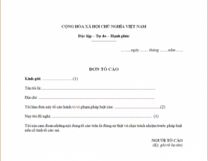 Mẫu đơn tố cáo thẩm phán mới nhất – Gọi 1900 6574