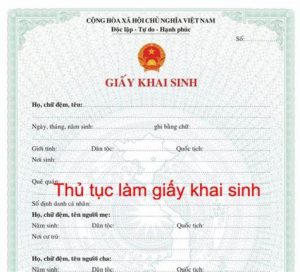 Làm lại giấy khai sinh cho con khi bị mất