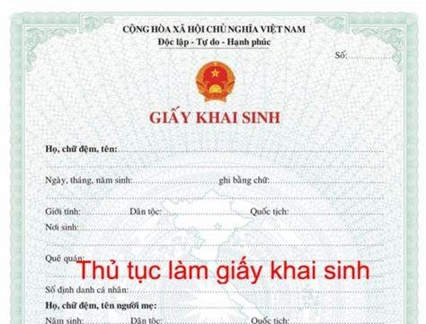 Làm lại giấy khai sinh cho con khi bị mất