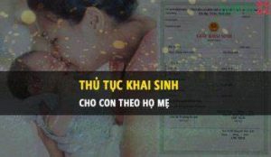 Chưa ly hôn đăng ký khai sinh con theo họ mẹ được không?