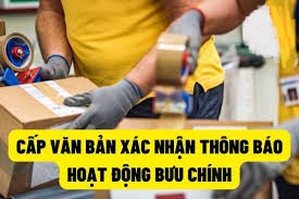 Hỏi về thông báo hoạt động bưu chính?