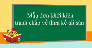 Mẫu đơn khởi kiện phân chia di sản thừa kế mới nhất tại Huyện Lạc Sơn