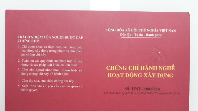 Chứng chỉ hành nghề xây dựng của người nước ngoài cấp ở nước ngoài có được công nhận ở Việt Nam không?